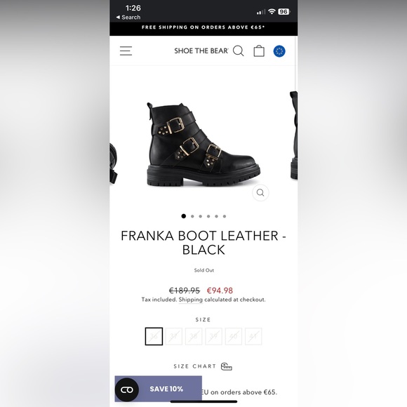 Shoe the bear Franka black leather boots size 6.5 US and EU 37! - Picture 8 of 8